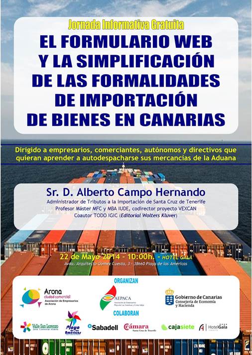 Jornada Auto despacho de Mercancías de Aduana – 22  de Mayo